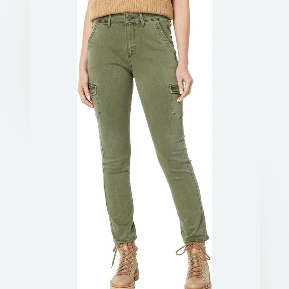 PAIGE Sage Green Trousers cargo style pants 28 - Picture 8 of 8